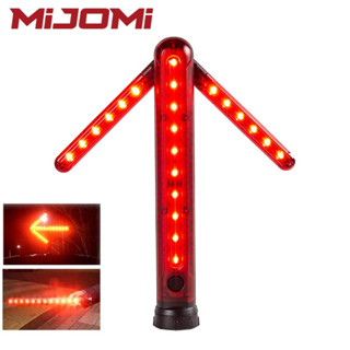 Mijomi ไฟฉายฉุกเฉิน LED L003 แบบชาร์จไฟได้ พร้อมฐานแม่เหล็ก เพื่อความปลอดภัย สําหรับรถยนต์