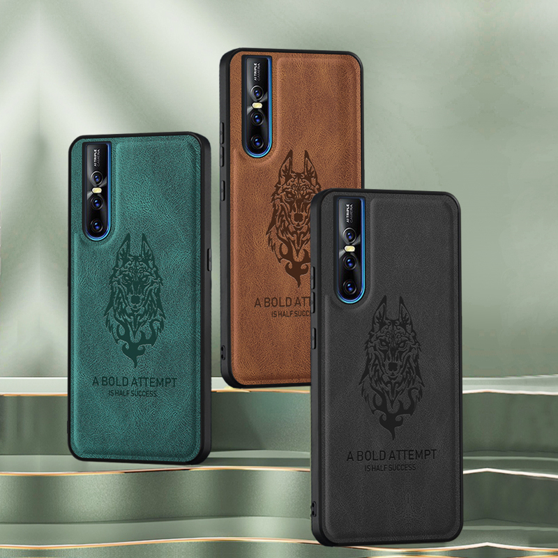 สําหรับ VIVO V15 Pro Case Lambskin Texture ปลอกหนัง VIVO V15 Pro Case Matte Casing
