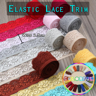 ผ้าลูกไม้กลวง หลากสี 1 ขนาด (0.9 เมตร) สําหรับตกแต่งเสื้อผ้า…