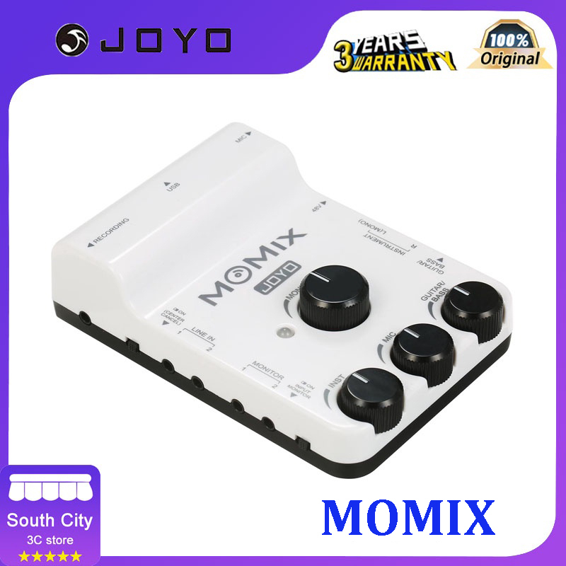 Joyo MOMIX เครื่องผสมเสียงอินเตอร์เฟส USB แบบพกพา สําหรับสมาร์ทโฟน PC [19] [มาใหม่]