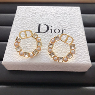 Dior ต่างหูแฟชั่น สไตล์ใหม่ สําหรับผู้หญิง103160