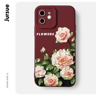 JURSUE เคสไอโฟน เคสซิลิโคนนุ่มกันกระแทกน่ารักตลก เคสโทรศัพท์ Compatible for iPhone 15 14 13 12 11 Pro Max SE 2020 X XR XS 8 7 6 6S Plus พลัส XYH1779