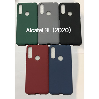 เคสโทรศัพท์มือถือแบบนิ่ม TPU สีพื้น สําหรับ Alcatel 3L 2020 2021