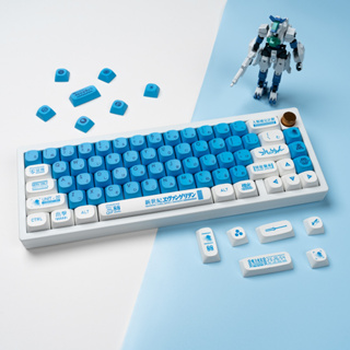 ปุ่มกดคีย์บอร์ด EVA-0 PBT ย้อมสี MA เข้าได้กับสวิตช์ Cherry Gateron MX