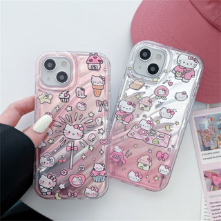 เคสโทรศัพท์มือถือ ลายเฮลโลคิตตี ระลอกน้ํา สําหรับ iPhone 14ProMax 13 iPhone11 12 ProMax iPhone XR XS Max 7&amp;8 Plus