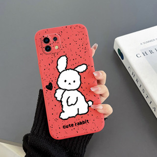 เคสโทรศัพท์มือถือ Tpu ขอบตรง ลายกระต่าย สําหรับ Xiaomi 8 Xiaomi 9 Xiaomi 10 Xiaomi 10S Xiaomi 10 LITE Xiaomi 11