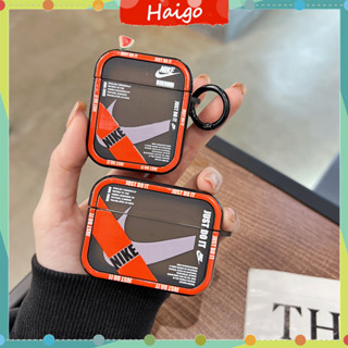 เคสหูฟังบลูทูธ แบบแข็ง ลายฉลากแฟชั่น สําหรับ AirPods 1 2 3 Pro 3 Pro #Hg542