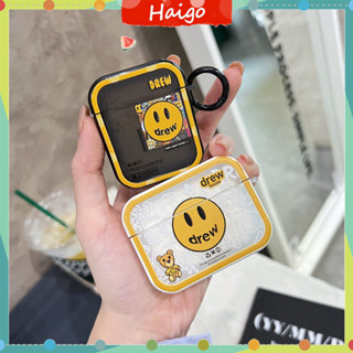 เคสหูฟังบลูทูธ แบบแข็ง ลายฉลากแฟชั่น สําหรับ AirPods 1 2 3 Pro 3 Pro #Hg540