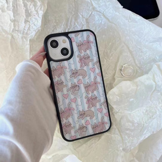 เคสโทรศัพท์มือถือ tpu นิ่ม ลายทางแมว สีฟ้า สําหรับ iPhone 12promax 14 14promax 14pro 12pro