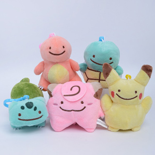 ตุ๊กตาการ์ตูนโปเกม่อน Ditto Pikachu Bulbasaur Squirtle Charmander Clefairy ขนาด 10 ซม. เหมาะกับของขวัญวันเกิด ของเล่นสําหรับเด็ก จํานวน 5 ชิ้น ต่อชุด