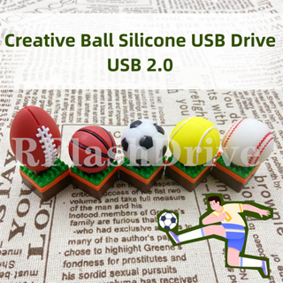 แฟลชไดรฟ์ซิลิโคน USB 2.0 2TB ความเร็วสูง ลายการ์ตูน สําหรับเล่นกีฬา