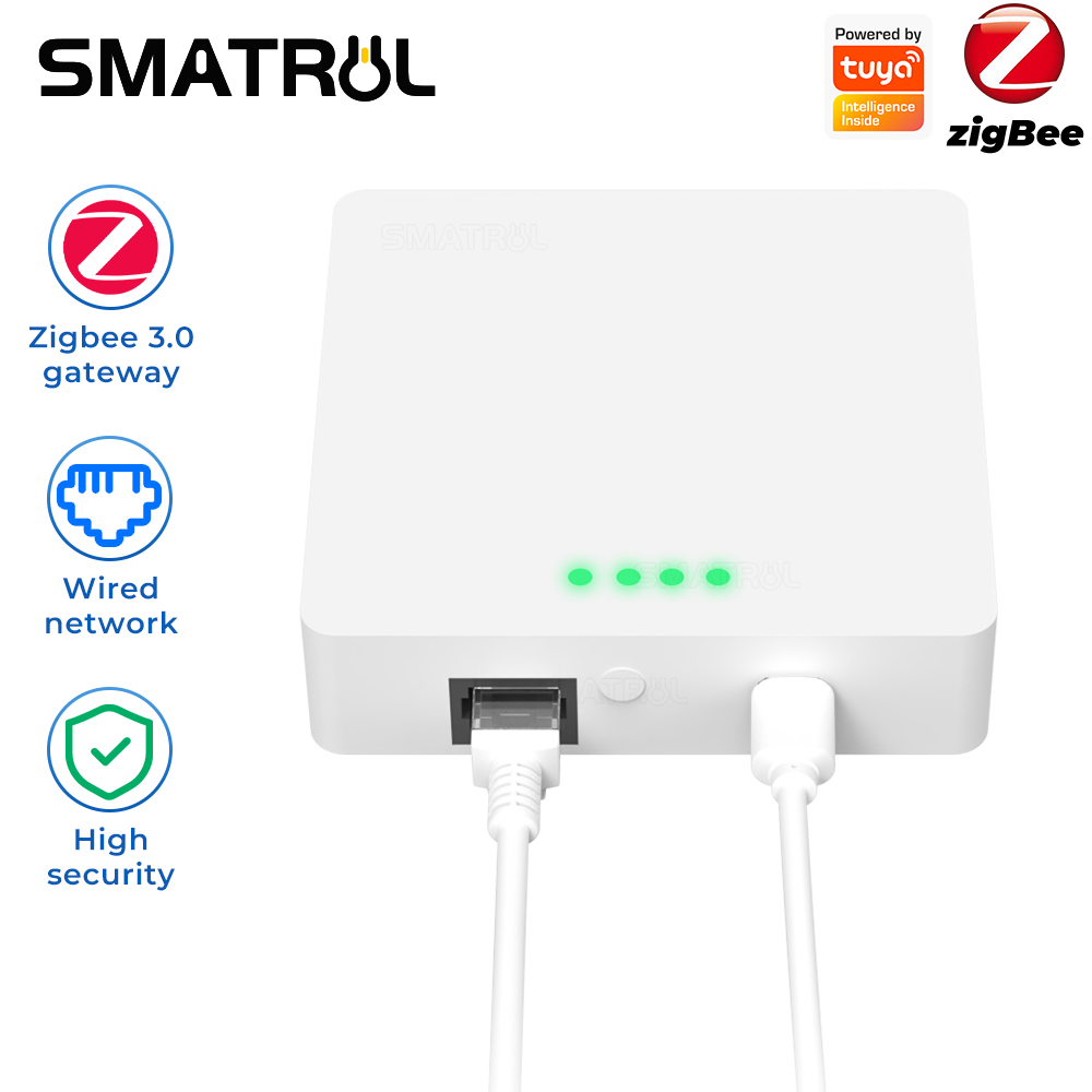 Smatrul Tuya Zigbee 3. 0 เกตเวย์บ้านอัจฉริยะเข้ากันได้กับ