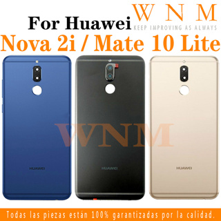 ฝาครอบแบตเตอรี่ด้านหลัง พร้อมกรอบเลนส์ สําหรับ Huawei Nova 2i Mate 10 lite