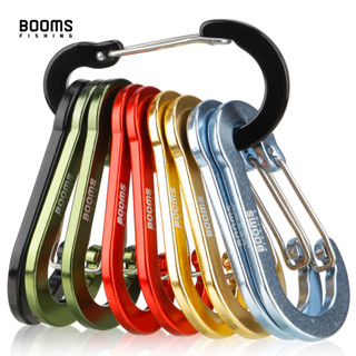 Booms Fishing CC5 พวงกุญแจคาราบิเนอร์ ห่วงตัว D อะลูมิเนียมอัลลอย ขนาดใหญ่ 7 ซม. 10 ชิ้น