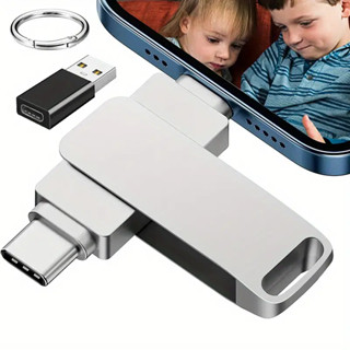 แฟลชไดรฟ์ 2 in 1 สําหรับ for ios Type-c Android Pendrive SD card 1TB iPhone 11 12 14 pro USB Drive