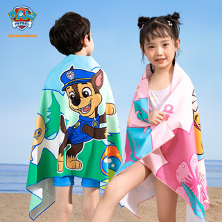 paw patrol ผ้าขนหนูอาบน้ํา ดูดซับน้ําได้ดี แบบพกพา เหมาะกับเดินชายหาด สําหรับเด็กผู้ชาย และเด็กผู้หญิง