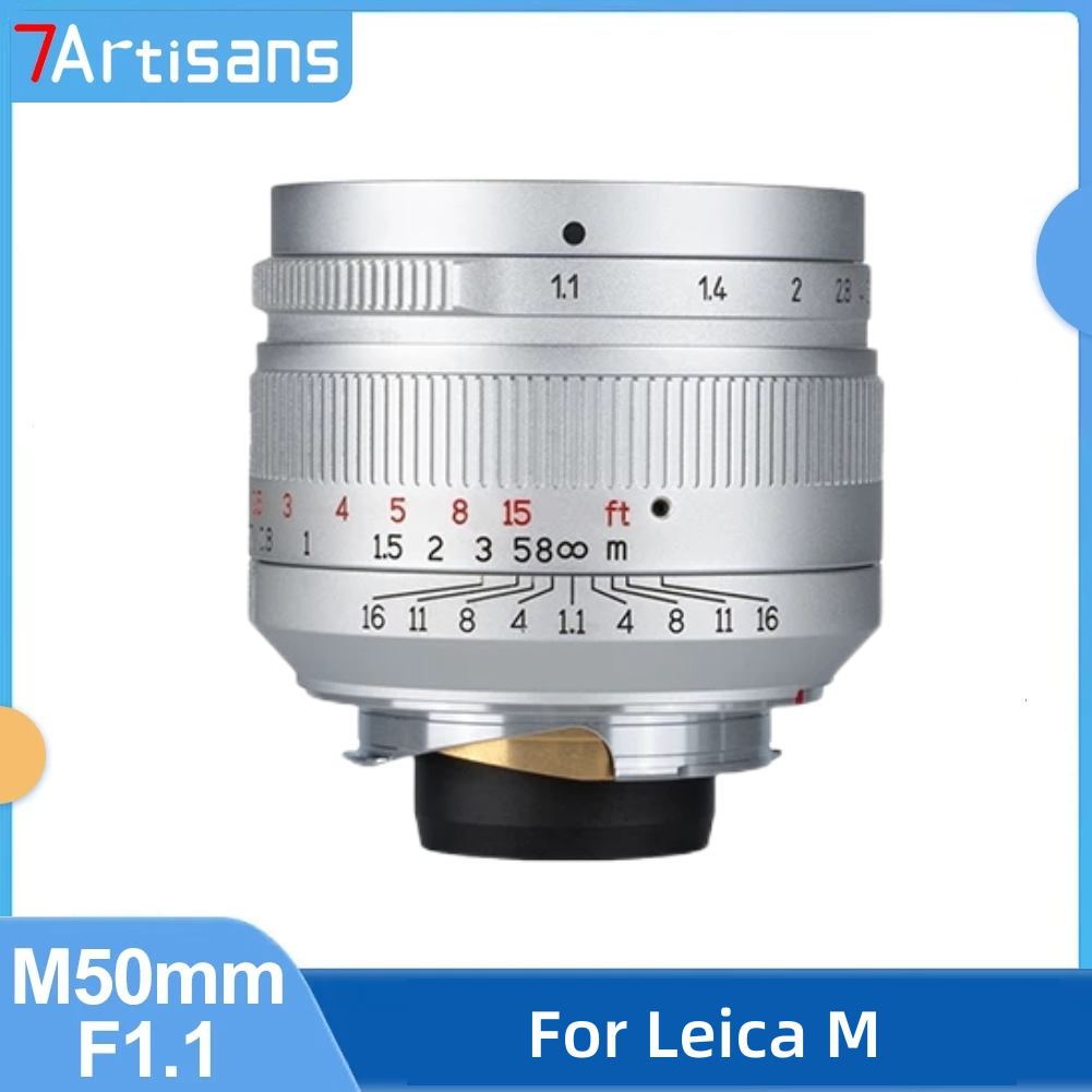 7artisans M 50mm F1.1 รูรับแสงขนาดใหญ่ 50 มม. F1.1 สําหรับกล้อง Leica M M240 M3 M5 M6 M7 M8 M9 M9p M