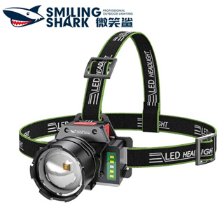 Smilingshark TD8028 ไฟคาดหัว ไฟหน้า LED M60 4000lm สว่างมาก ซูมได้ 6 โหมด พร้อมเซนเซอร์ Type-C ชาร์จได้ กันน้ํา สําหรับตั้งแคมป์ ตกปลา กลางแจ้ง