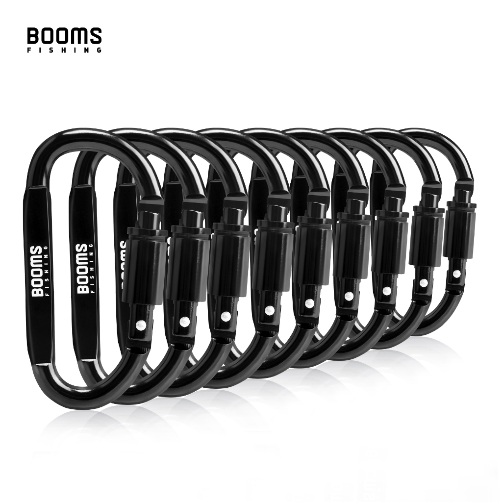 คลิปคาราบิเนอร์อลูมิเนียม CC4 แบบสกรูล็อก ขนาด 8 ซม. สำหรับกิจกรรมกลางแจ้งและเดินทาง