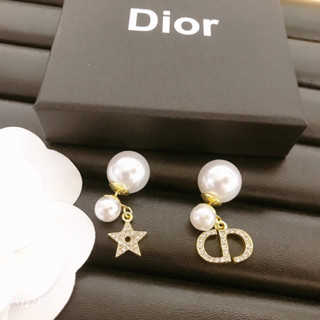 Dior ต่างหูแฟชั่น สไตล์ใหม่ สําหรับผู้หญิง102253