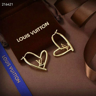 Lv ต่างหูไทเทเนียมเหล็ก สไตล์ใหม่ สําหรับผู้หญิง102200