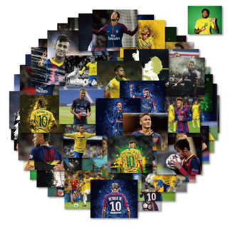 โปสเตอร์ ลายนักฟุตบอลบราซิล Neymar Sticekrs สําหรับตกแต่งกระเป๋าเดินทาง โทรศัพท์ แล็ปท็อป โน๊ตบุ๊ค ของขวัญเด็ก 50 ชิ้น