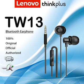 Lenovo TW13 ชุดหูฟังสเตอริโอ แฮนด์ฟรี ลดเสียงรบกวน พร้อมไมโครโฟน HD สเตอริโอ เสียงเบสสูง สําหรับเล่นเกม