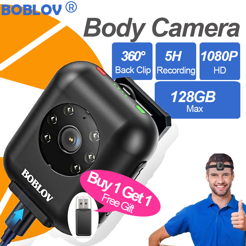 Boblov W4 กล้องบันทึกวิดีโอ DVR บันทึกเสียง 128GB HD 1080P 950mAh 5H สําหรับรถจักรยานยนต์