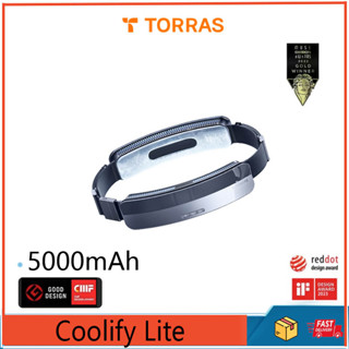 Torras Coolify Lite พัดลมแขวนเอว แบบพกพา เข็มขัดลม เสียงเงียบ ชาร์จ USB