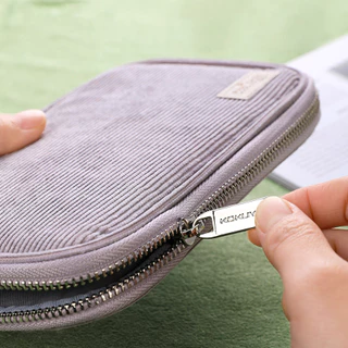 Penlab Kokuyo Corduroy Pan Case Flat Open Multi Pocket Pen กระเป๋าดินสอกระเป๋าเก็บกระเป๋าถือ C7025