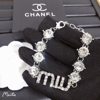 Miumiu สร้อยข้อมือแฟชั่น สไตล์ใหม่ สําหรับผู้หญิง102082