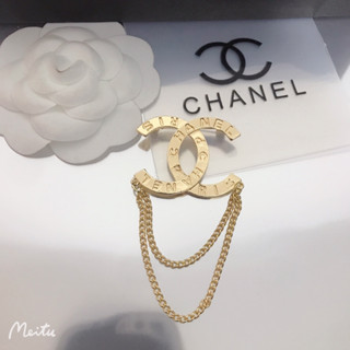 Chanel เข็มกลัด สีทอง สไตล์ใหม่ สําหรับผู้หญิง101765