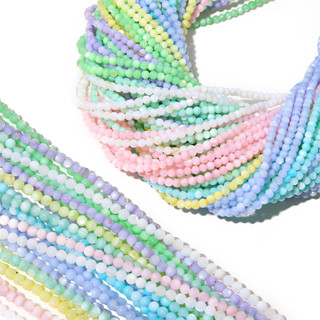 ลูกปัดเปลือกหอยน้ําจืดธรรมชาติ 3 มม. สําหรับทําเครื่องประดับ…