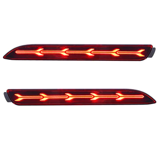 2 pcs LED ด้านหลังกันชนโคมไฟสะท้อนแสงไฟเบรคสำหรับ Toyota Innova Camry Sienna Wish Fortuner ไฟทับทิมท้ายสำหรับ TOYOTA Camry ไฟท้ายรถตู้