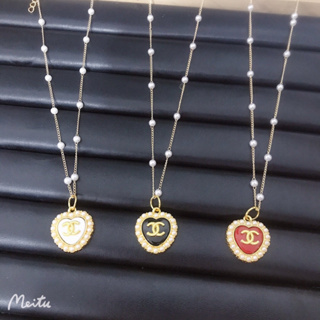 Chanel สร้อยคอ จี้รูปหัวใจ สไตล์ใหม่ สําหรับผู้หญิง102140