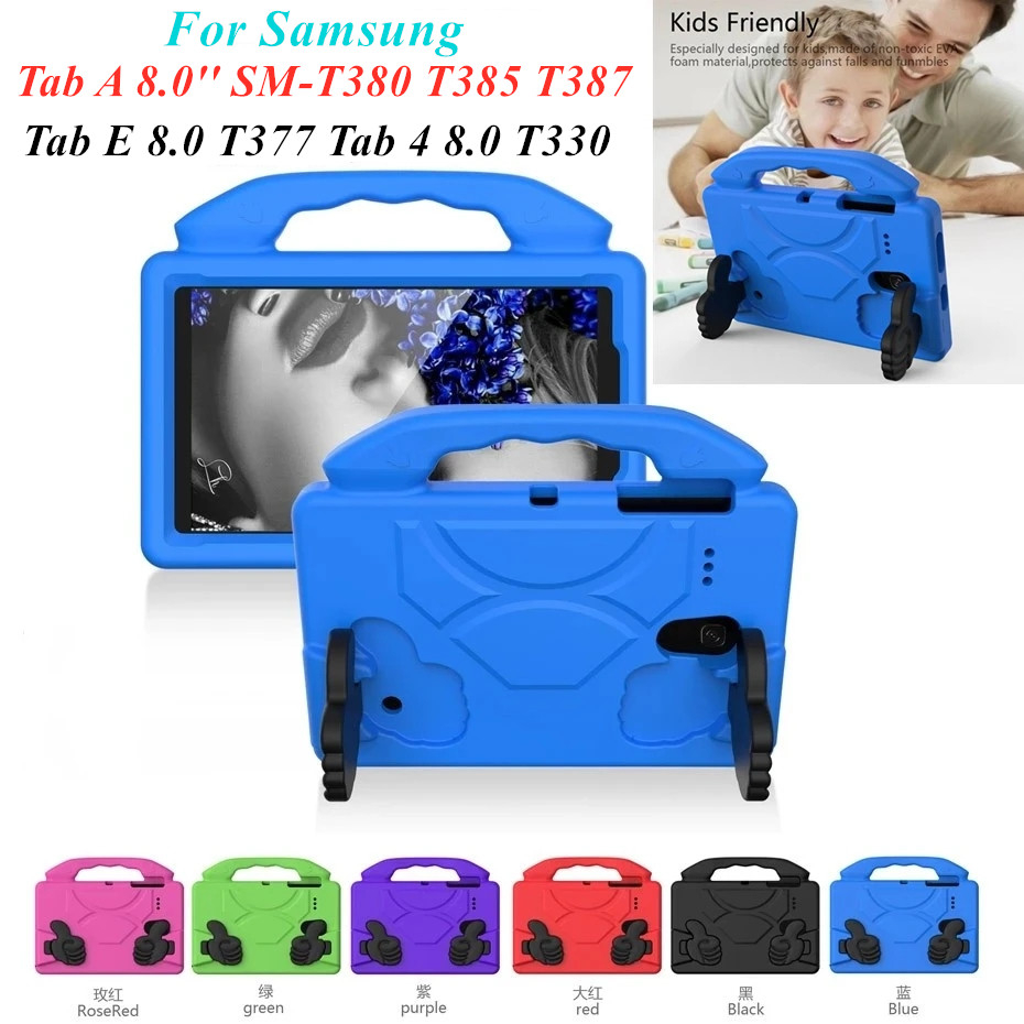สําหรับ Samsung Galaxy Tab A 8.0 SM-T380 T385 T387 shock proof EVA โฟมมือถือสําหรับ Samsung Tab E 8.