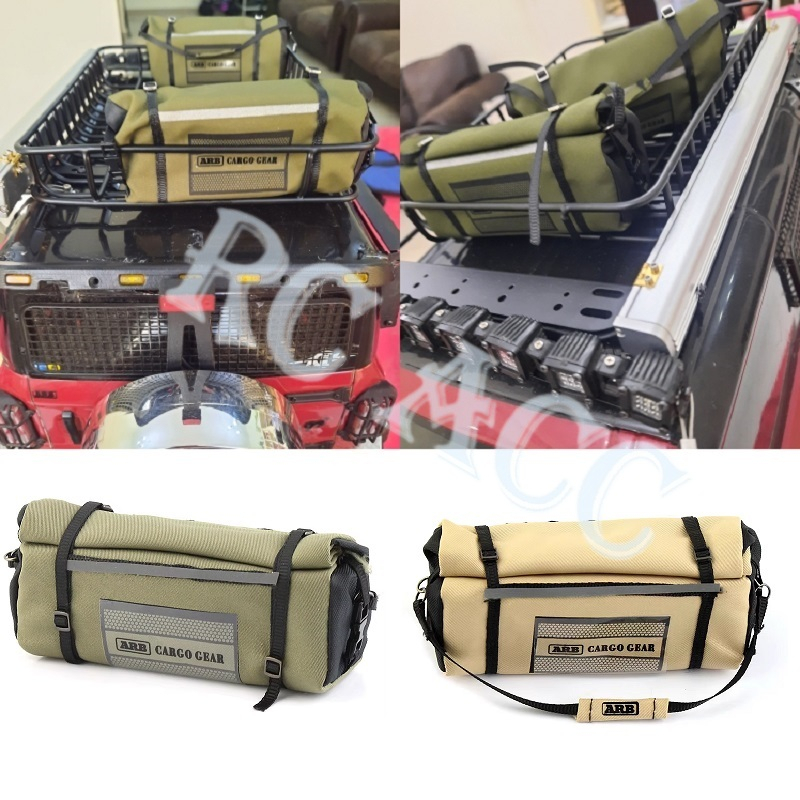 RC จําลองหลังคากระเป๋า Wagon กระเป๋าเดินทางตกแต่งสําหรับ 1/8 1/10 Traxxas TRX4 TRX6 Axial SCX10 D90 Redcat RGT Yikong RC Crawler รถ
