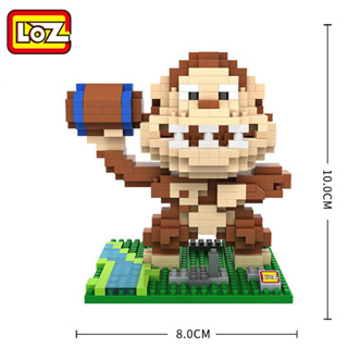 บล็อกตัวต่อ รูปการ์ตูน King Kong Monsters LOZ ขนาดเล็ก ของเล่นสําหรับเด็ก