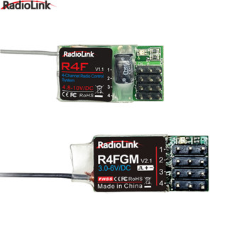 Radiolink ตัวรับสัญญาณวิทยุ R4F R4FGM 4 ช่อง พร้อมไจโร สําหรับรถดริฟท์บังคับ 1:28 1:64 RC4GS RC6GS T8S T8FB RC8X