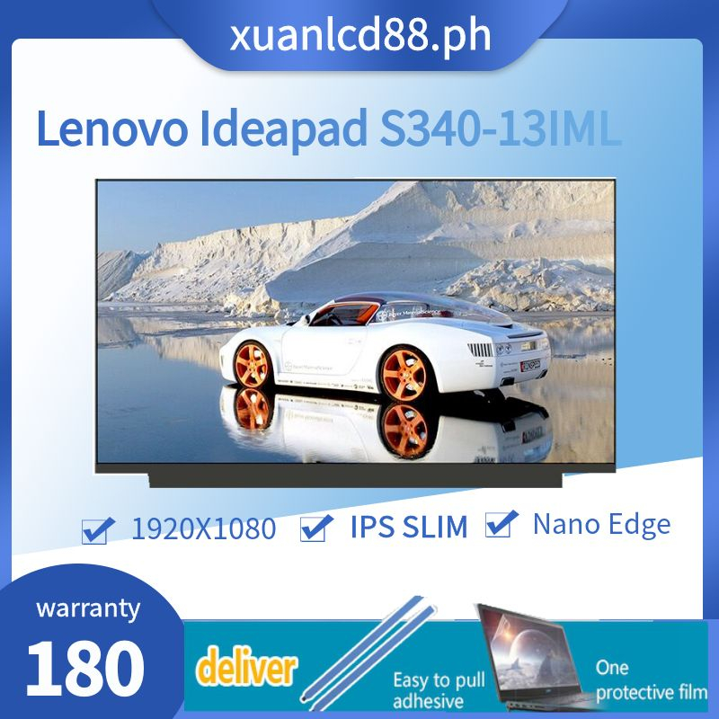 Lenovo Ideapad S340-13IML 81UM หน้าจอแสดงผล LCD 13.3 "FHD IPS M133NWFD R1 ไม่มีสัมผัส