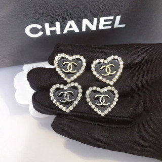 Chanel ต่างหู รูปหัวใจ สไตล์ใหม่ สําหรับผู้หญิง102283