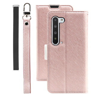 เคสโทรศัพท์มือถือ หนัง PU ซิลิโคน พร้อมสายคล้อง สําหรับ Sharp Aquos R5G