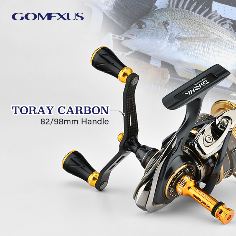 โกเม็กซัส(Gomexus)Finesse ตกปลา Carbon Double Handle แขนแต่ง สำหรับ Shimano Vanford Stradic Daiwa Garuda Spinning Reel รอกขนาด CDH (72-98 มม.)