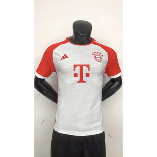 เสื้อกีฬาแขนสั้น ลายทีมฟุตบอล Bayern Munich 23-24 ชุดเหย้า