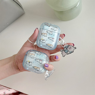 เคสหูฟังไร้สาย ซิลิโคน ลายการ์ตูน สําหรับ iphone AirPods Pro AirPods 1 2 3