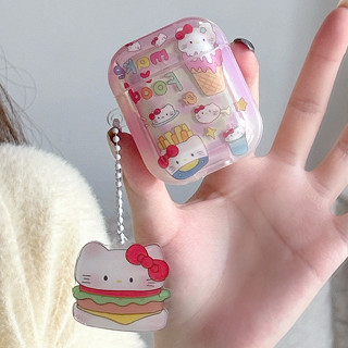 เคสหูฟังไร้สาย ซิลิโคน ลายการ์ตูน สําหรับ iphone AirPods Pro AirPods 1 2 3