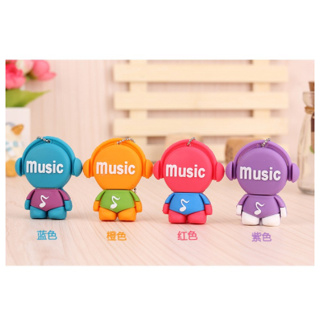 Musician แฟลชไดรฟ์ USB 2TB ความเร็วสูง มั่นคง ลายการ์ตูนน่ารัก 128GB 64GB 32GB 16GB 8GB สําหรับคอมพิวเตอร์ โทรศัพท์