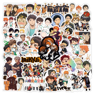 102/50 ชิ้น อนิเมะ Haikyuu !! สติกเกอร์ กันน้ํา สําหรับติดตกแต่งกระเป๋าเดินทาง แล็ปท็อป โน๊ตบุ๊ค