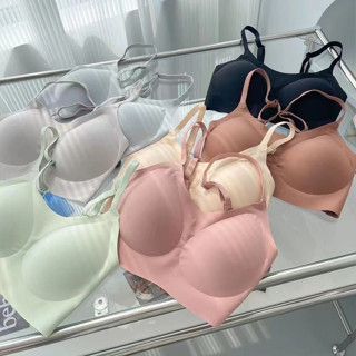 Wireless Bra เสื้อชั้นใน ไร้โครง บราไร้สาย คัพคงที่ ซักเครื่องได้