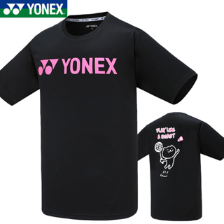 ใหม่ Yonex เสื้อยืดลําลอง แขนสั้น ระบายอากาศ ซับเหงื่อ แห้งเร็ว เหมาะกับการเล่นกีฬาเทนนิส สําหรับผู้ชาย และผู้หญิง 2023